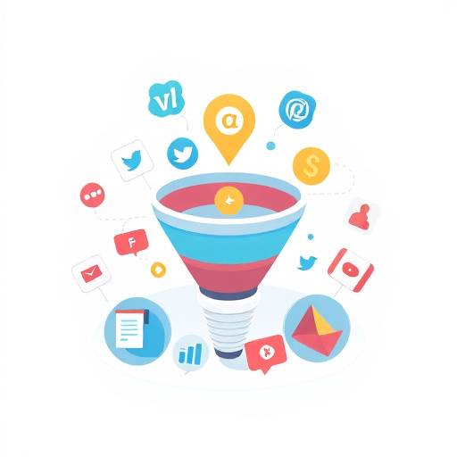 Miniature du cours de marketing digital illustrant un entonnoir de vente et des icônes de réseaux sociaux.